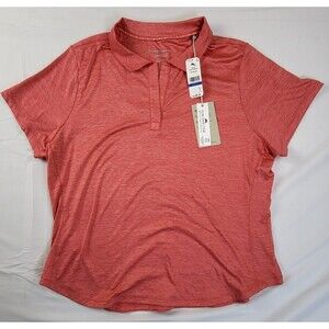 Tommy Bahama Womens Delray Island Zone Short Sleeve Polo Size XL Rossa NWT